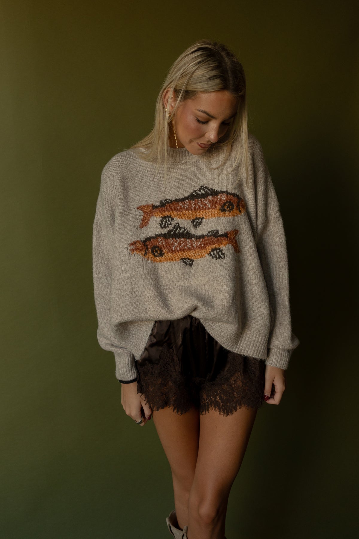 Lace Satin Shorts (chocolate)