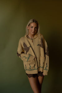 Duck Motif Cardigan