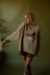 Sitting Duck Sweater (mocha)