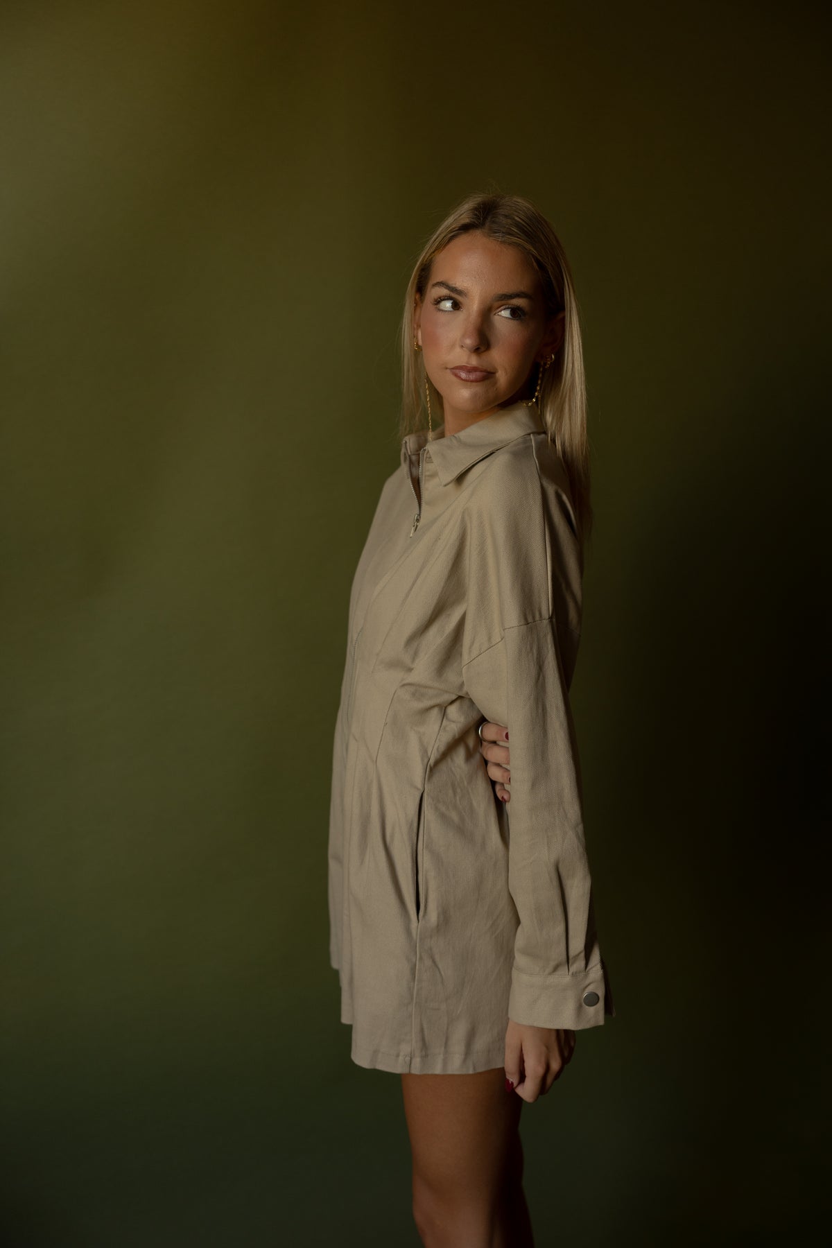 Sanders Pleated Romper
