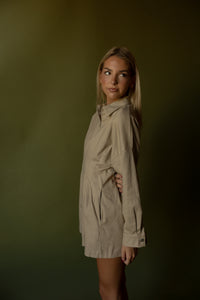 Sanders Pleated Romper