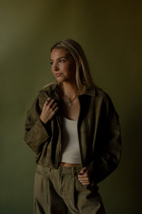 Ellis Suede Jacket (olive)