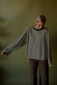 Hector Striped Tee (navy)