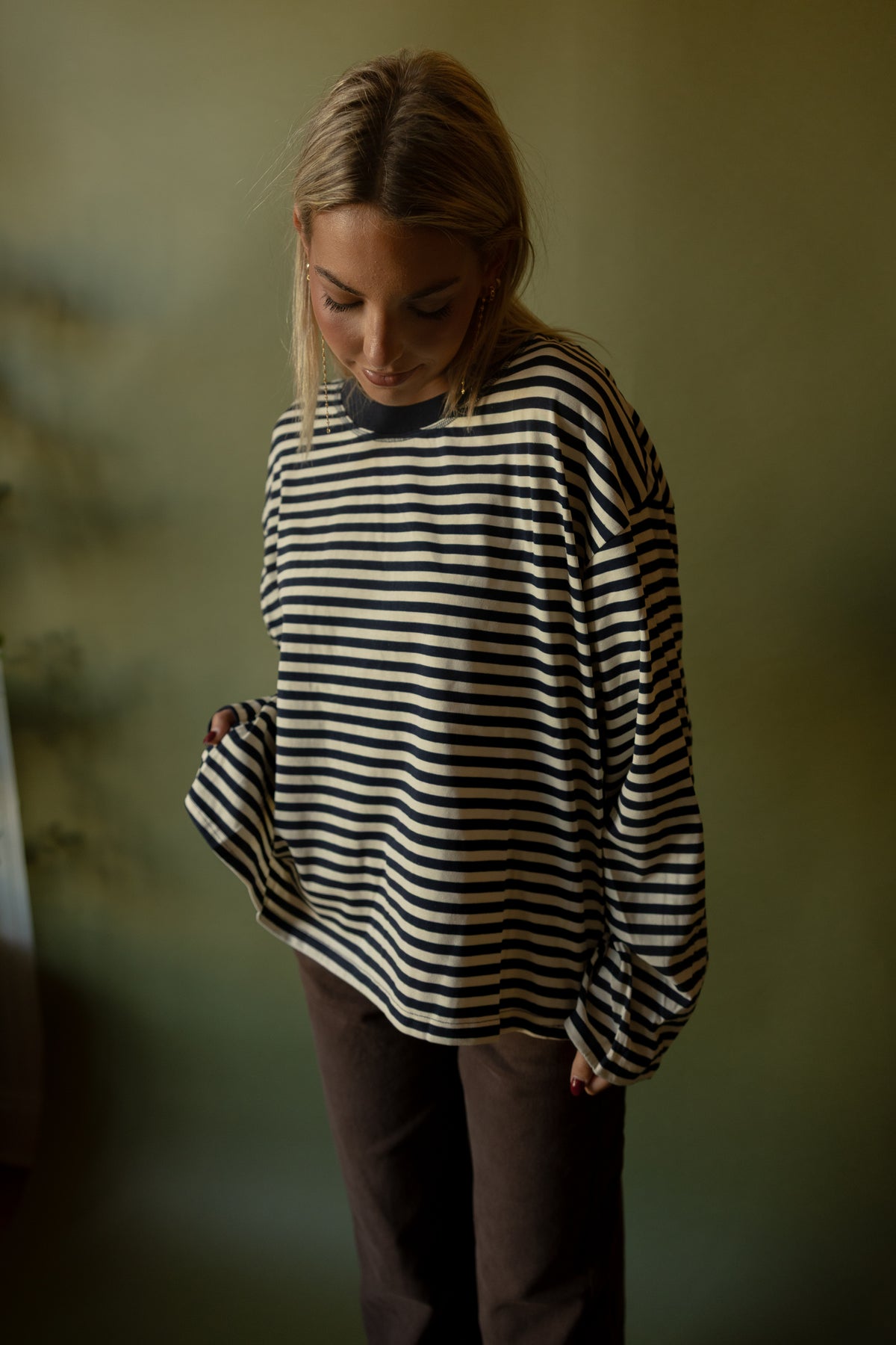 Hector Striped Tee (navy)