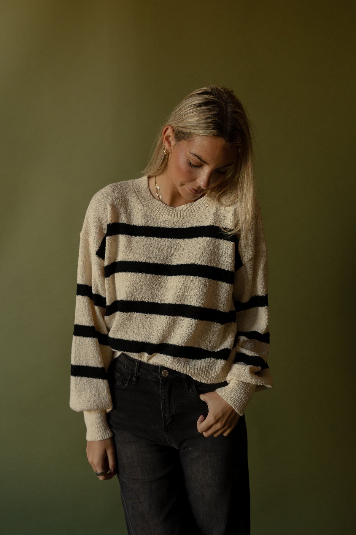 James Cropped Sweater