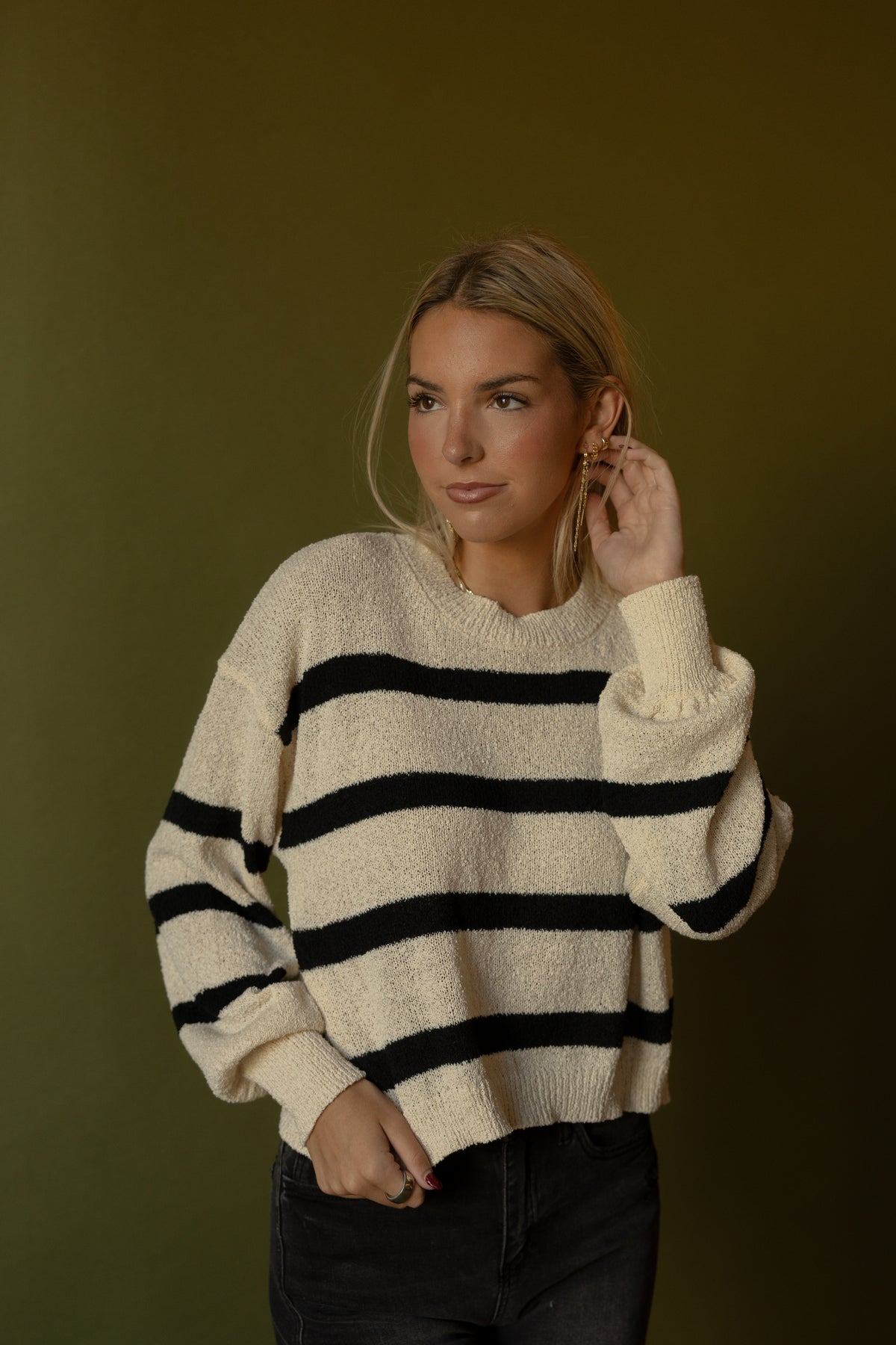 James Cropped Sweater
