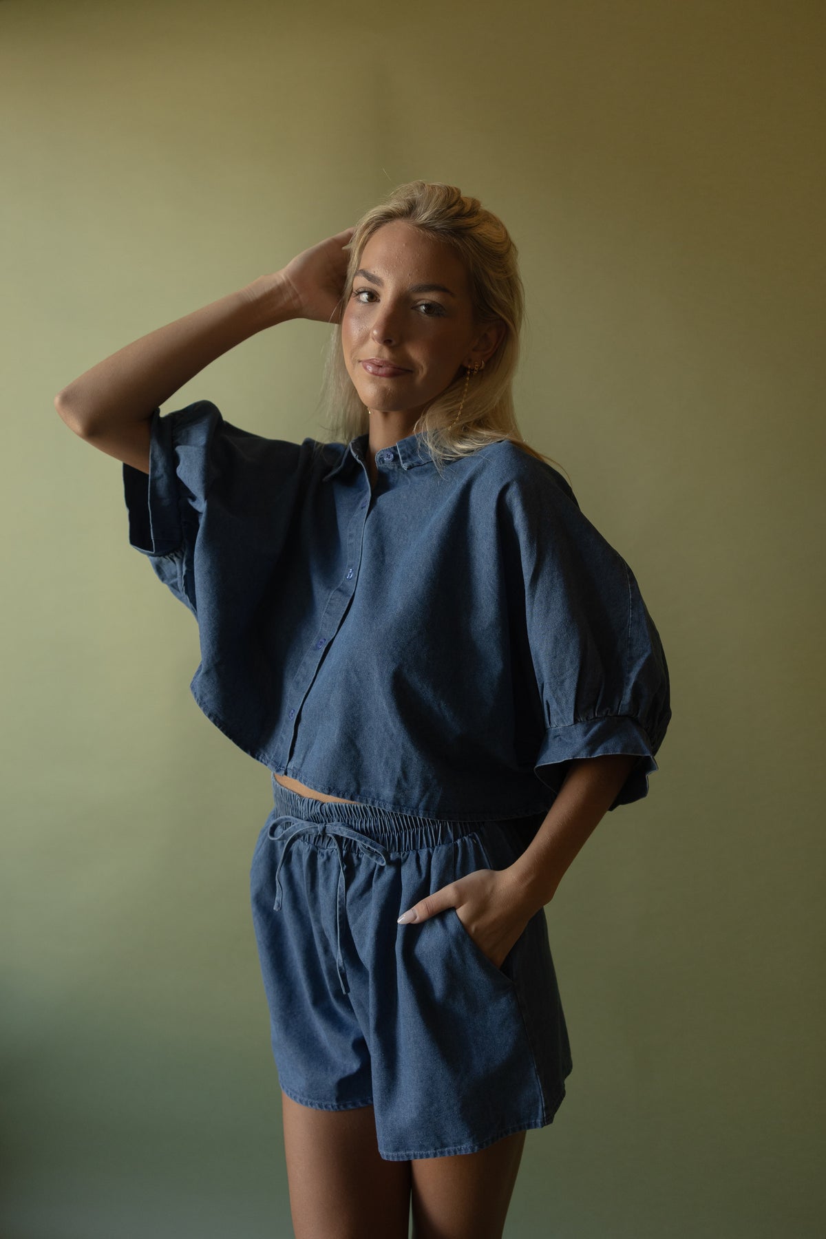 Denim Courier Shorts