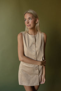 Frances Faux Suede Vest