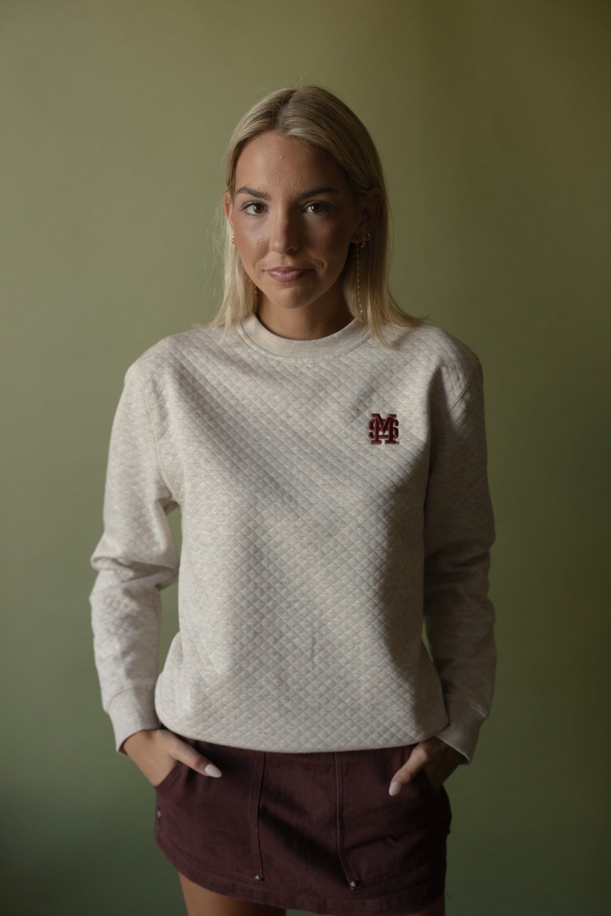 MSU Bradner Quilted Crew