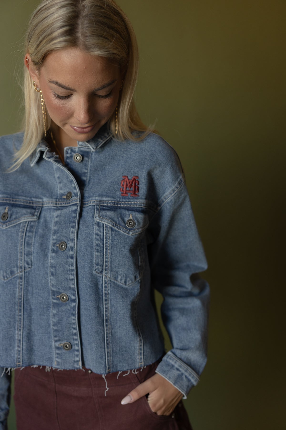 Sidney Cropped Denim Jacket