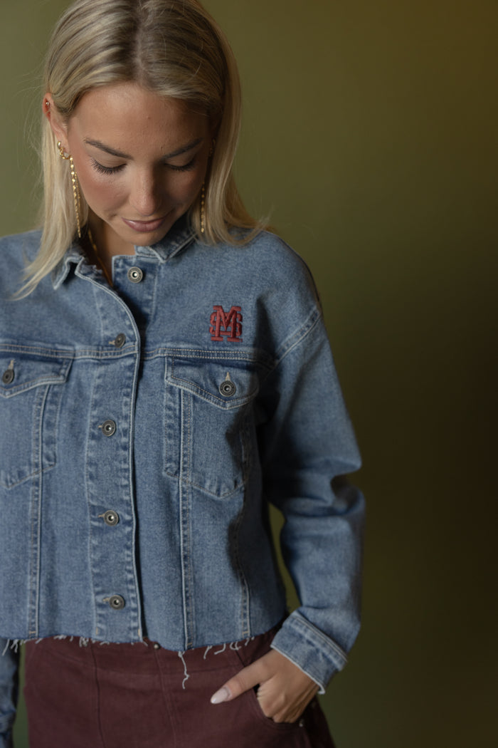 Sidney Cropped Denim Jacket - GEORGE-MARY'S