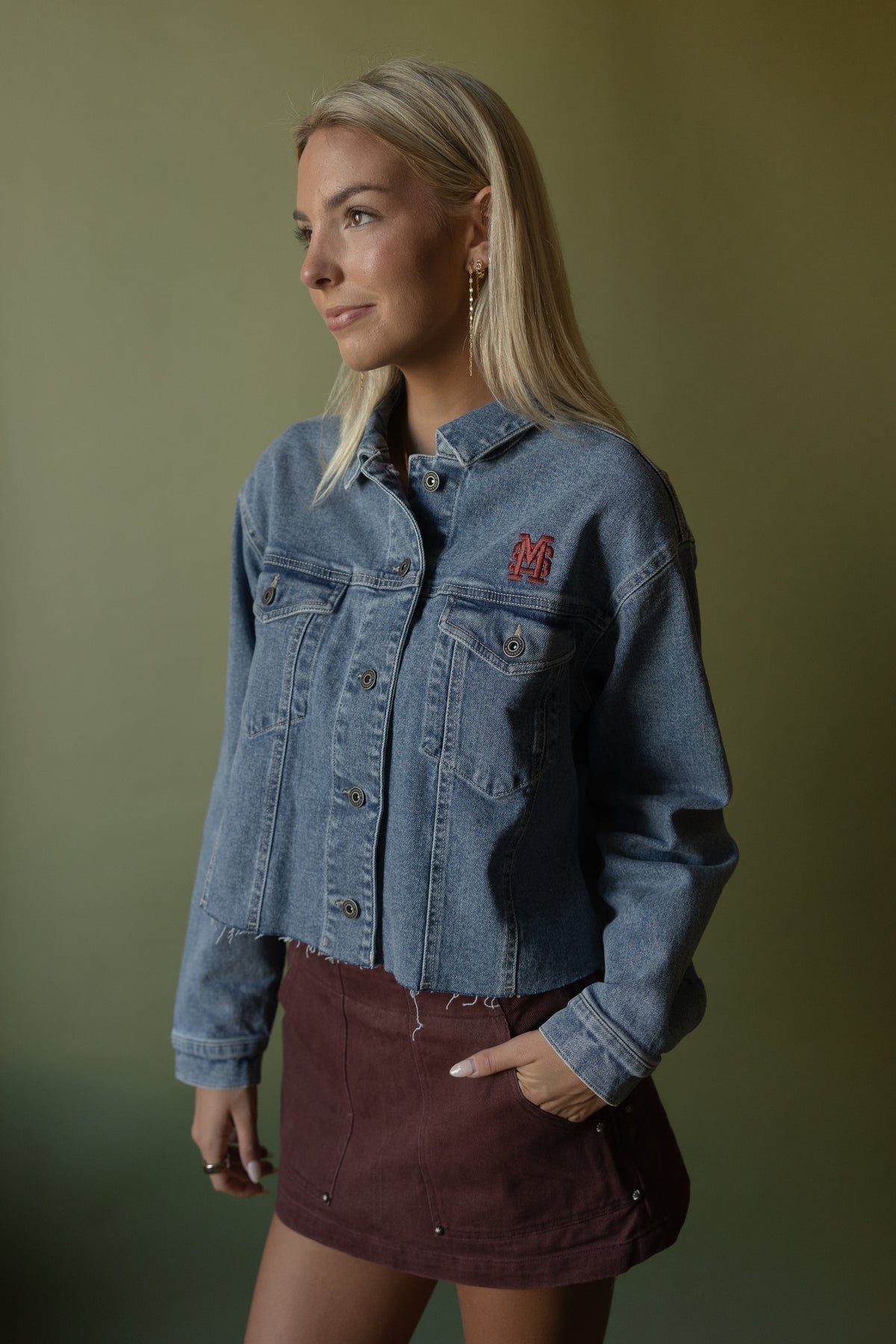 Sidney Cropped Denim Jacket