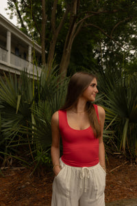 Bermuda Linen Pants (ivory) - GEORGE-MARY'S