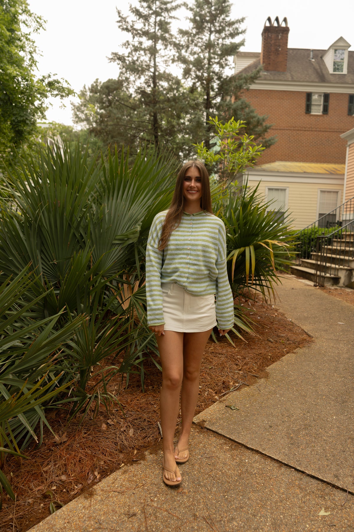 Piper Cardigan (matcha) - GEORGE-MARY'S