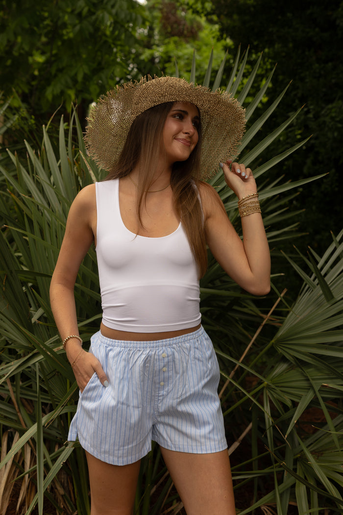 Striped Boxer Shorts (blue) - GEORGE-MARY'S