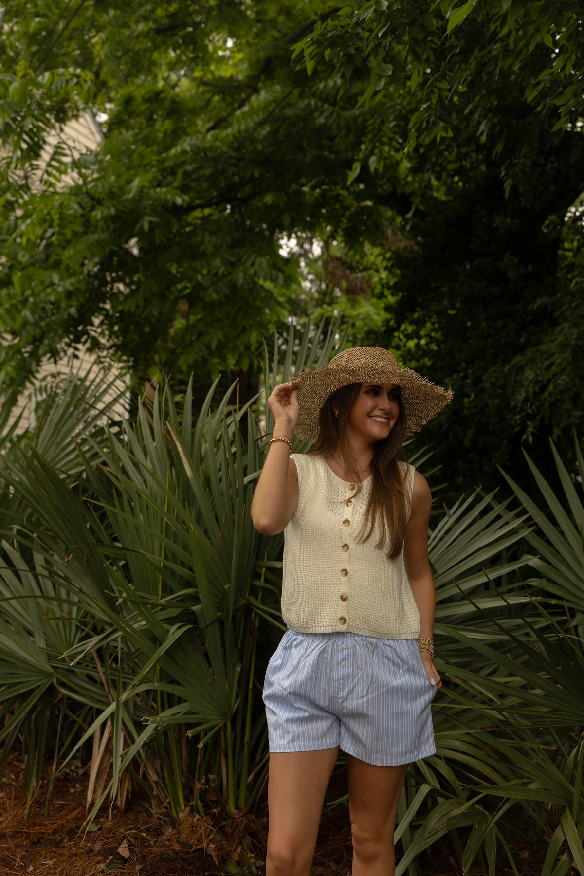 Striped Boxer Shorts (blue) - GEORGE-MARY'S