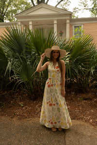 Florie Patterned Halter Dress - GEORGE-MARY'S