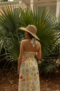 Florie Patterned Halter Dress - GEORGE-MARY'S