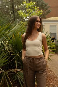 Out of Office Trousers (mocha) - GEORGE-MARY'S