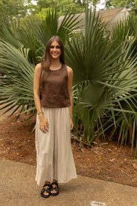 Driftwood Linen Pants (sand beige) - GEORGE-MARY'S