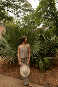 Aaron Striped Top (choco) - GEORGE-MARY'S