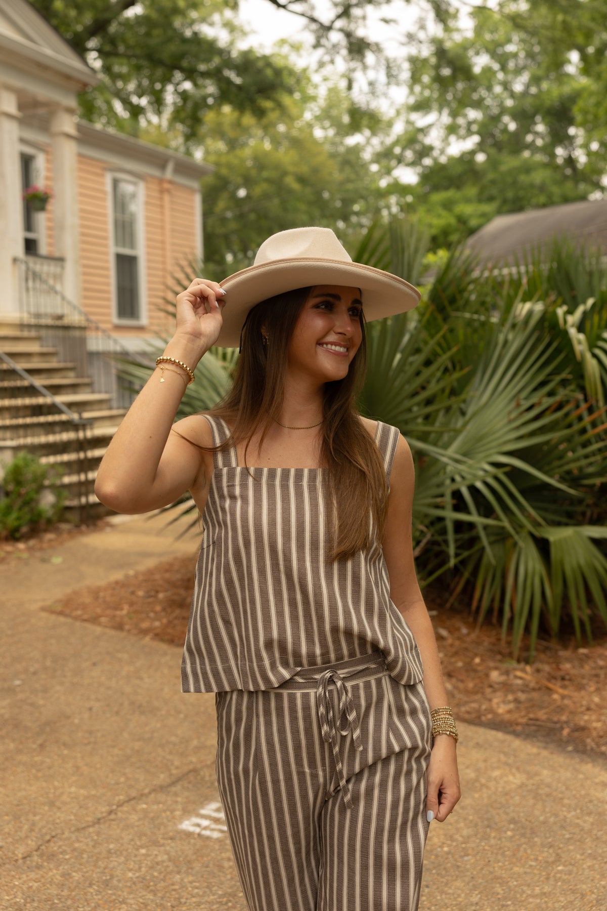 Aaron Striped Top (choco) - GEORGE-MARY'S