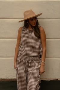 Gingham Tank Top