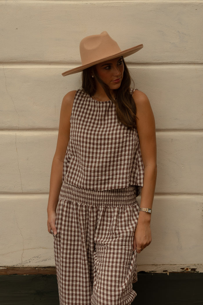 Gingham Tank Top