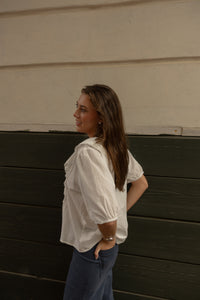 Louise Ruffled Top (ivory)