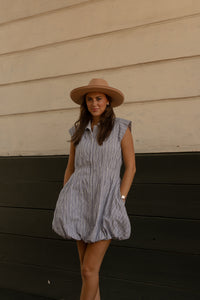 Striped Bubble Mini Dress