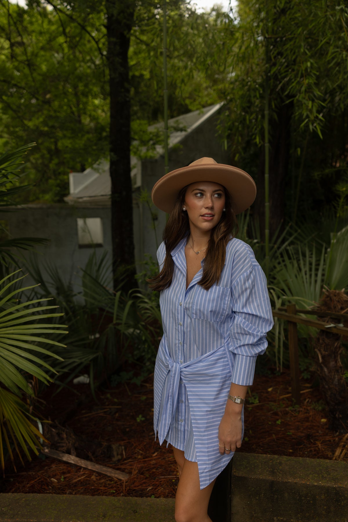Striped Shirt Dress