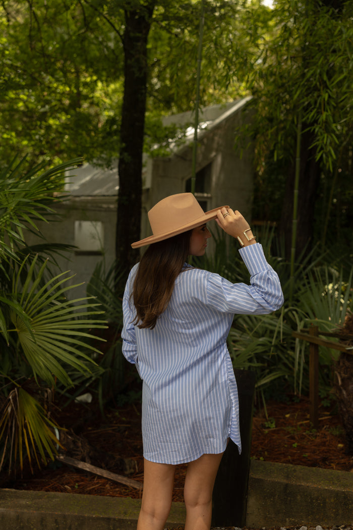 Striped Shirt Dress