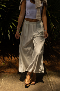 Driftwood Linen Pants (white) - GEORGE-MARY'S