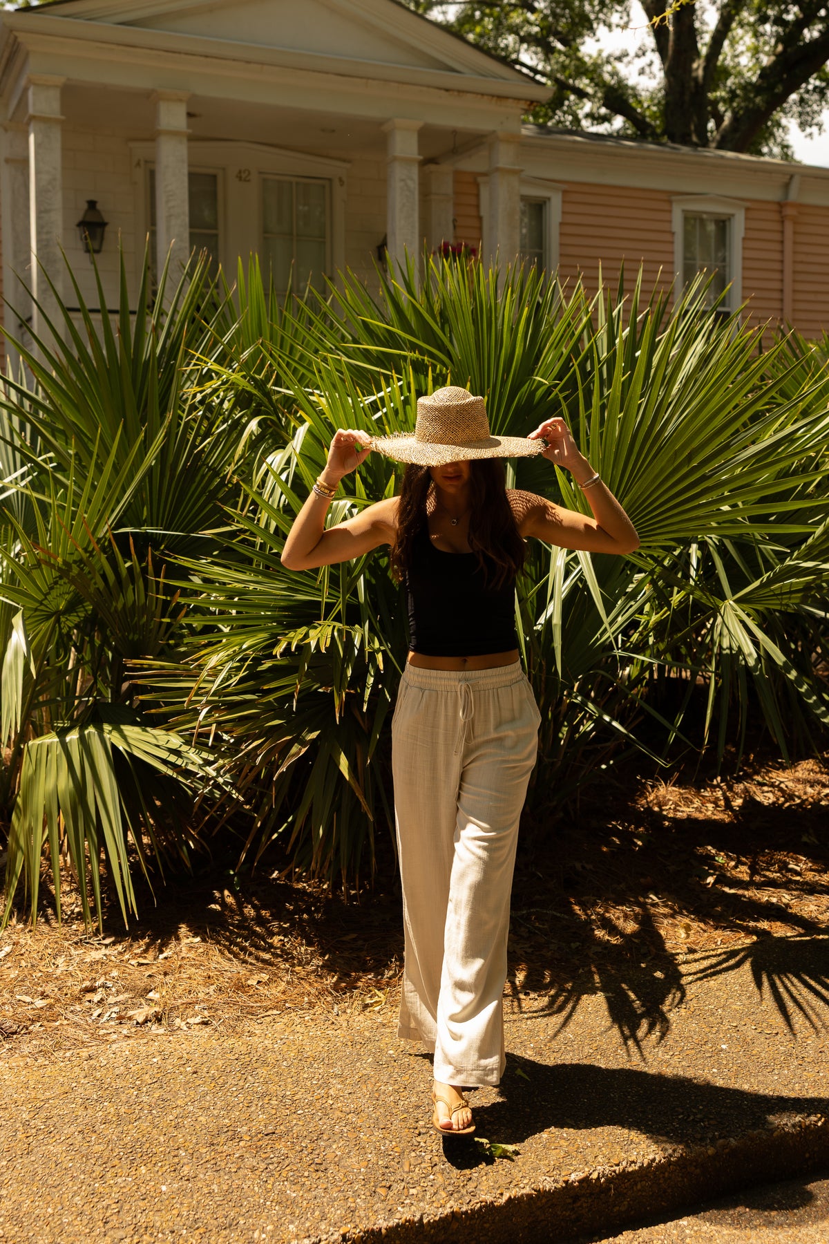 Beatnik Linen Pants (natural) - GEORGE-MARY'S