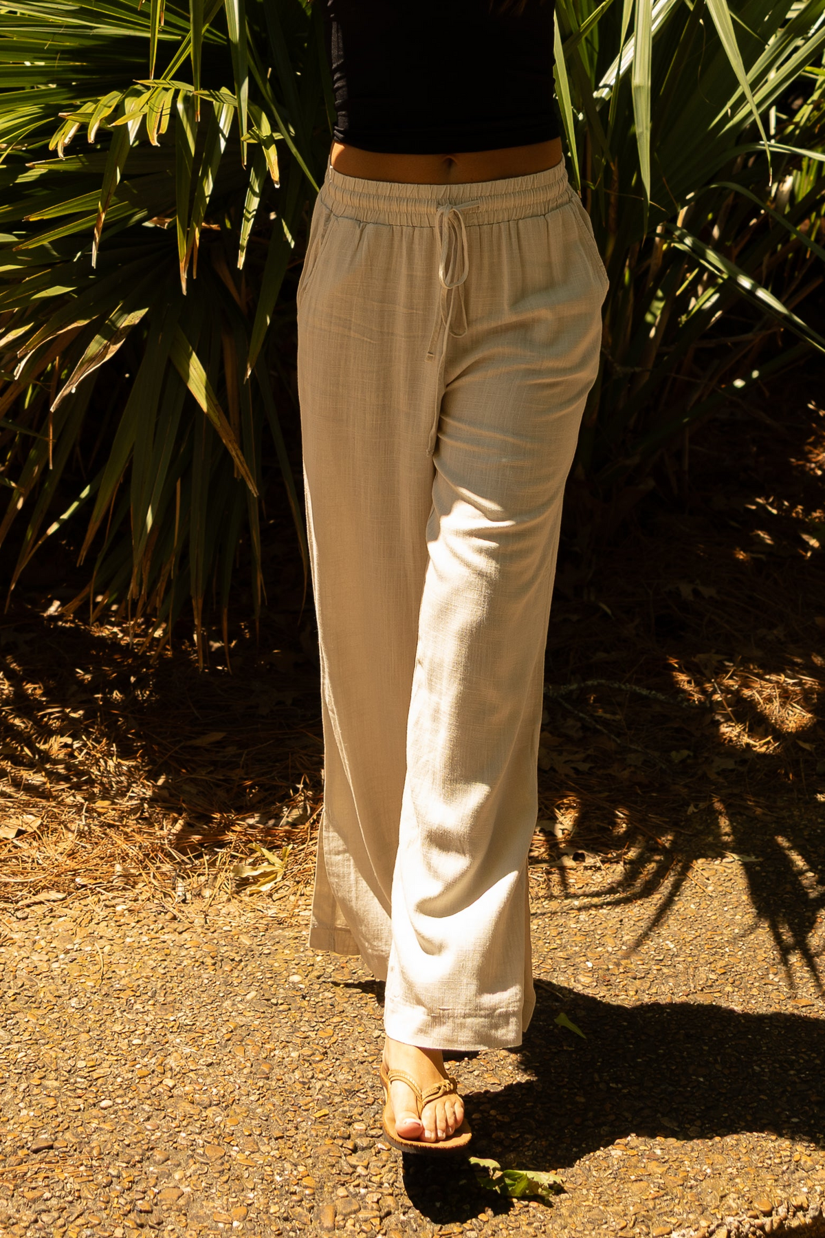 Beatnik Linen Pants (natural) - GEORGE-MARY'S