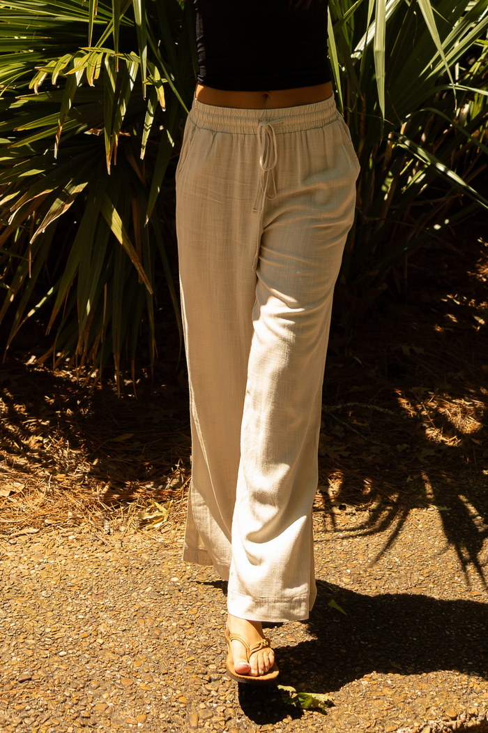 Beatnik Linen Pants (natural) - GEORGE-MARY'S