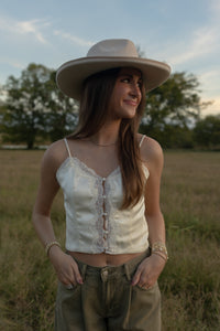 Lace Cami Top (beige)