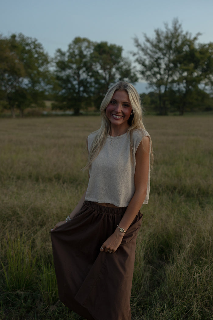 Knox Cropped Tank - GEORGE-MARY'S