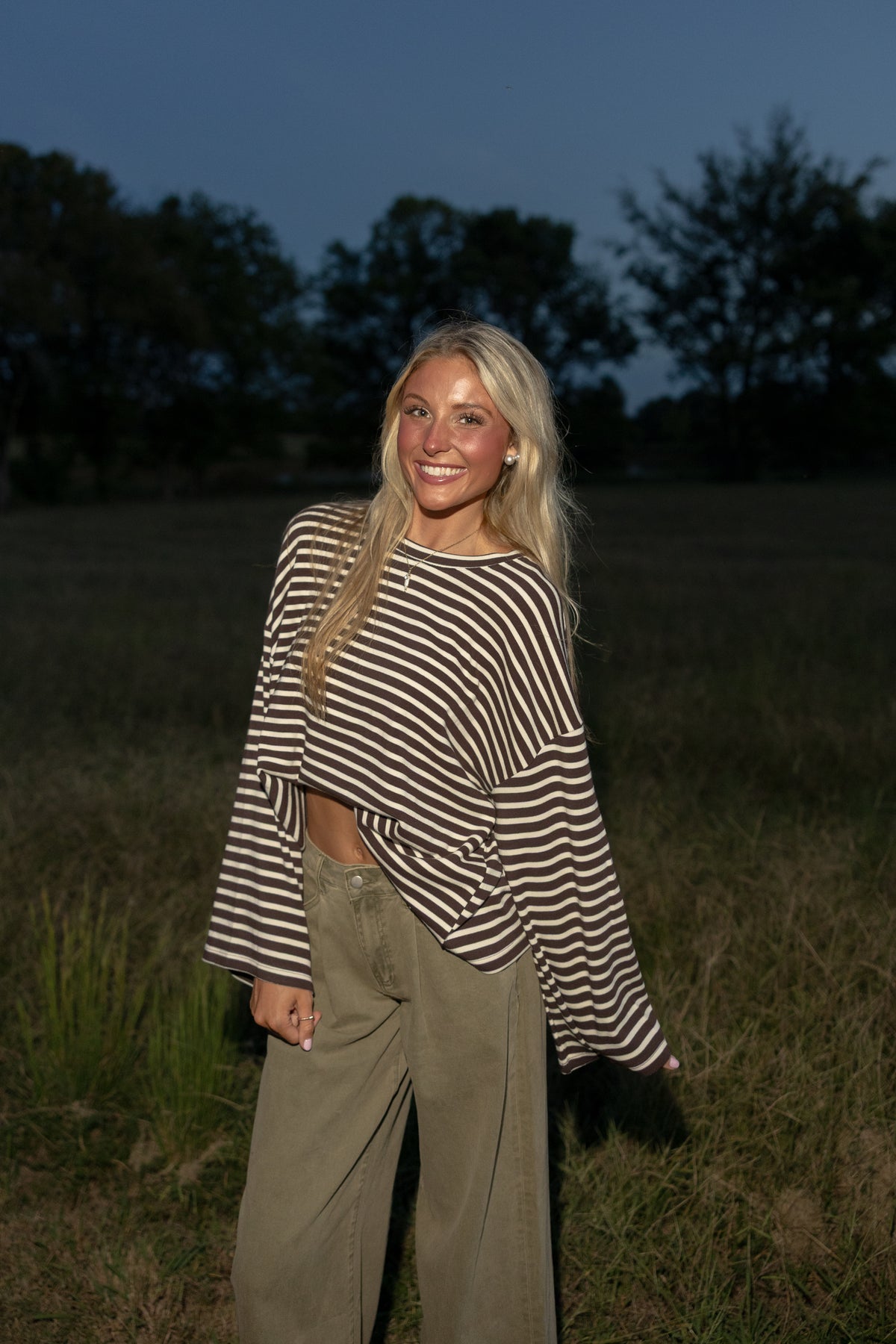 Hughes Striped Boxy Tee - GEORGE-MARY'S