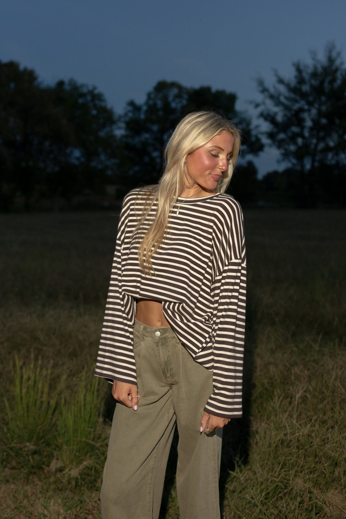Hughes Striped Boxy Tee - GEORGE-MARY'S