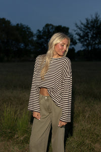 Hughes Striped Boxy Tee - GEORGE-MARY'S