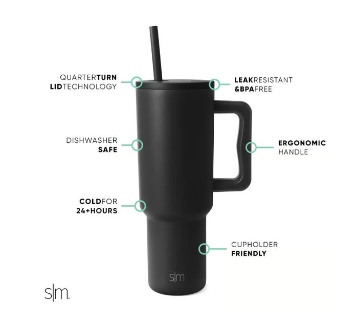 SIMPLE MODERN Trek Tumbler (midnight black)