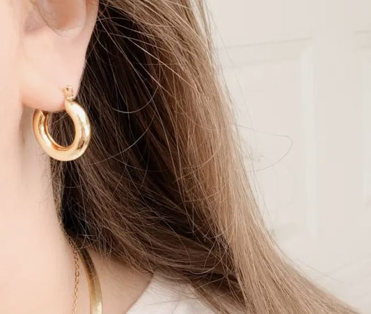Mini Chunky Hoop Earrings