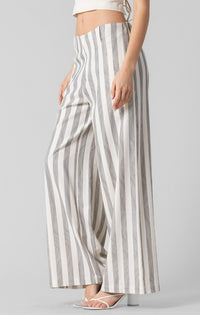 Samantha Striped Trouser (charcoal)