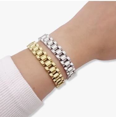 Watch Strap Link Bracelet (silver)
