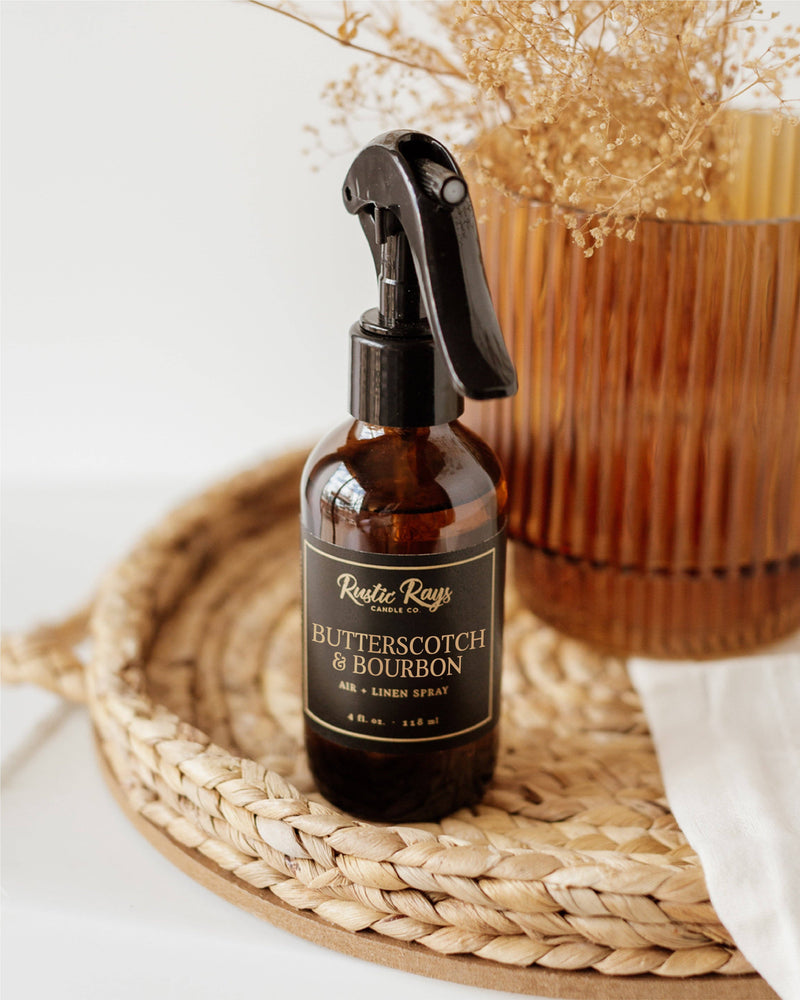 Butterscotch & Bourbon Fall Room Linen Spray - 4 oz - GEORGE-MARY'S