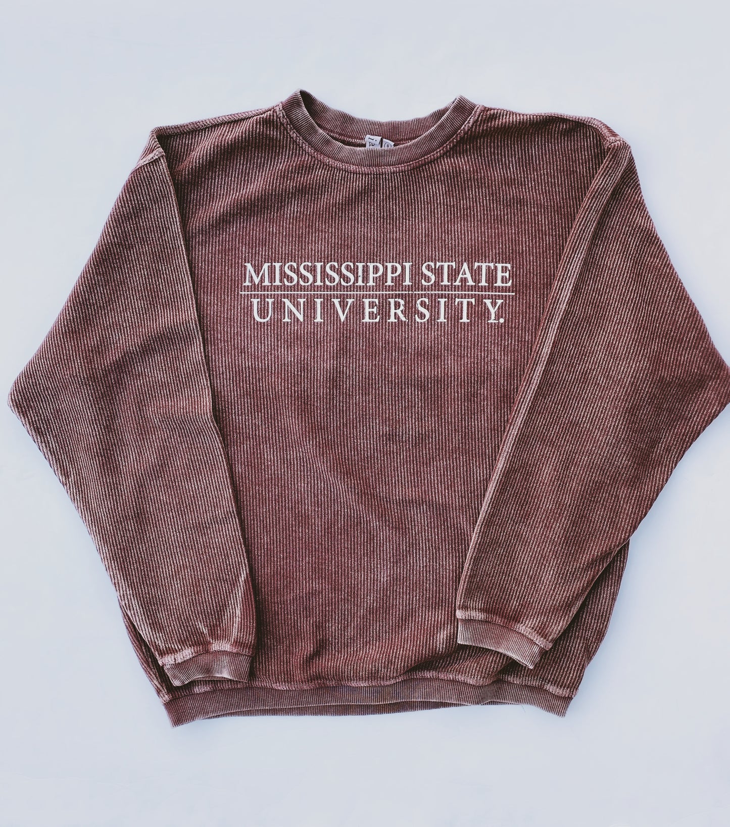 MSU Collegiate Ribbed Sweatshirt (Maroon)