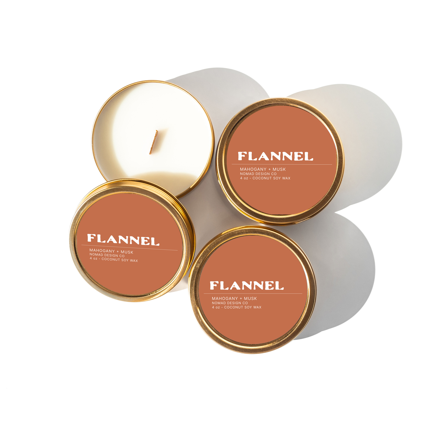Flannel Travel Tin Candle - Fall Collection