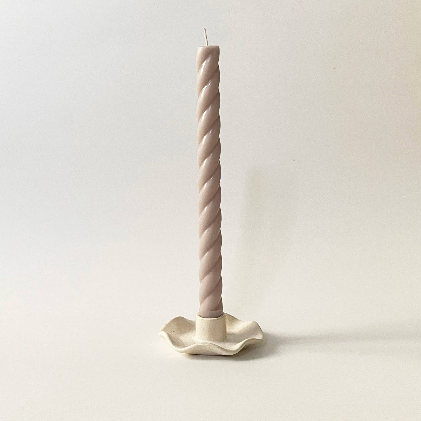 Ruffle Taper Candle Holder