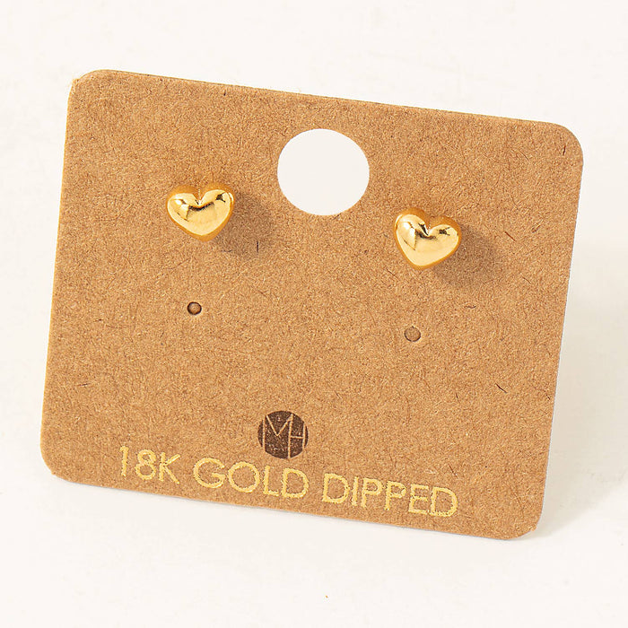 Mini Heart Stud Earrings - GEORGE-MARY'S